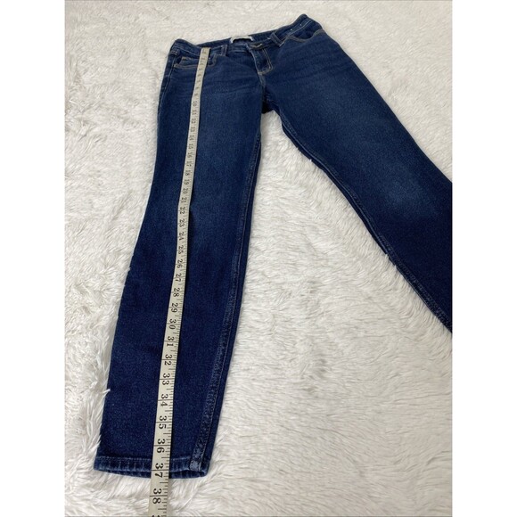 Abercrombie and Fitch The Skinny High Rise Jeans Womens Size 27 Dark Wash 4R - Picture 9 of 13